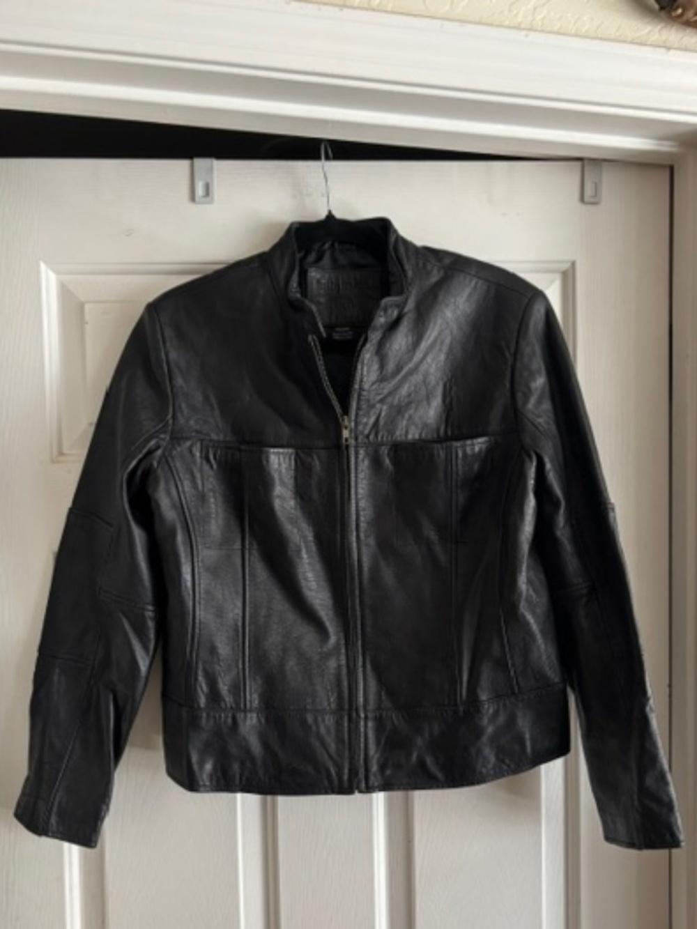 Kathy Ireland Black Leather Jacket-Gorgeous